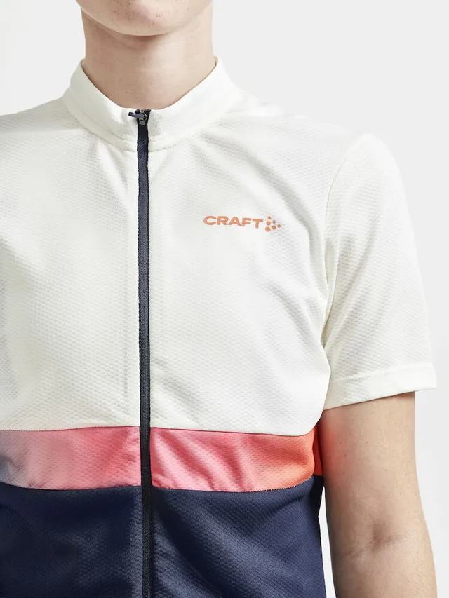 Craft Dame Jersey Core Endur S Sykkel trøye med lommer Whisper/Blaze 