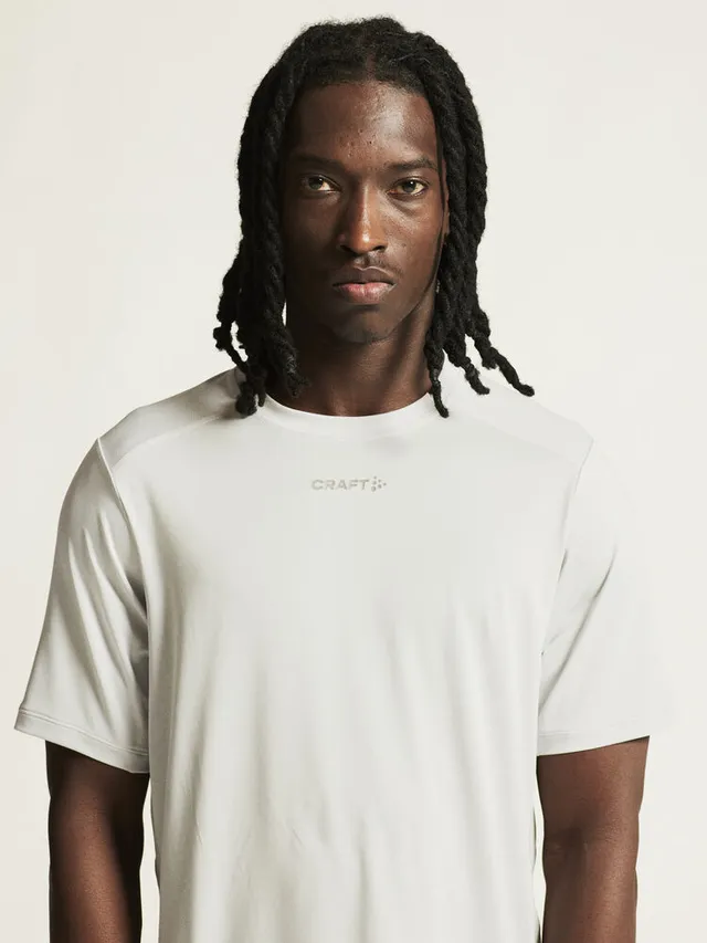 Craft M Trøye SS Adv Essence 2 XXL Funksjonell trenings-t-skjorte - Cloud 