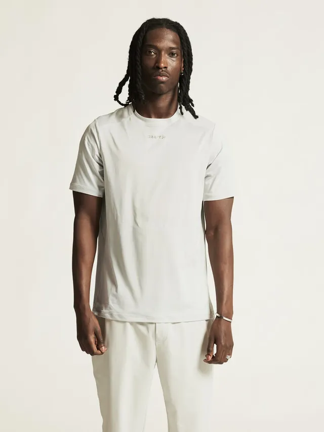 Craft M Trøye SS Adv Essence 2 XXL Funksjonell trenings-t-skjorte - Cloud 
