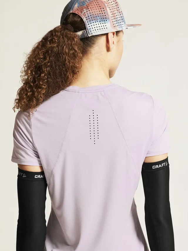 Craft W Trøye SS Adv Essence 2 M Funksjonell trenings-t-skjorte - Aster 