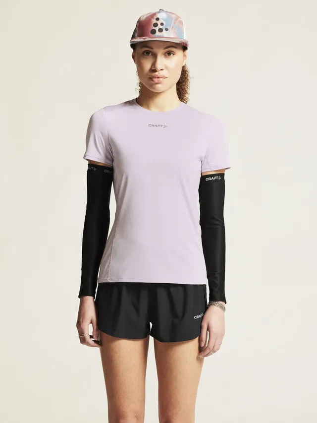 Craft W Trøye SS Adv Essence 2 M Funksjonell trenings-t-skjorte - Aster 