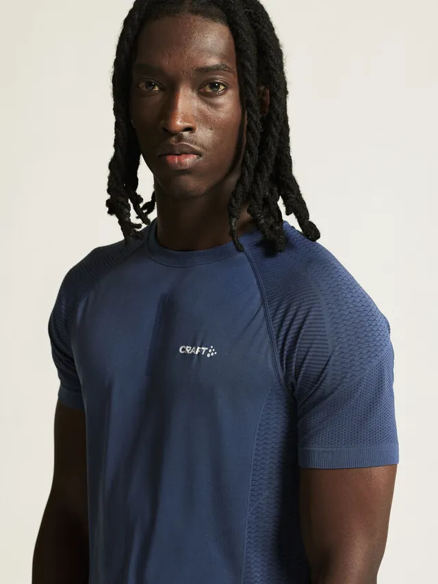 Craft M Trøye SS Cool Intensity XL Tynn t-skjorte til intensiv trening Lake 