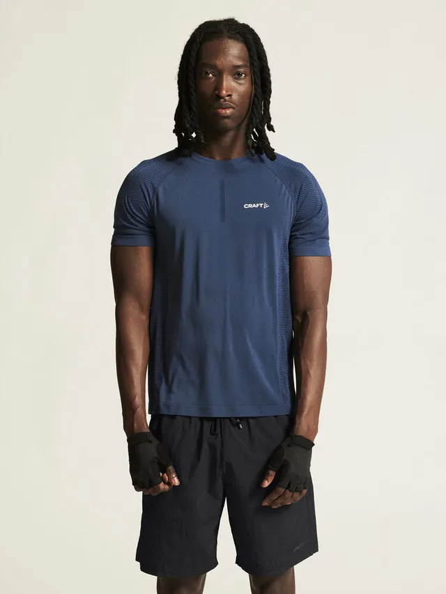 Craft M Trøye SS Cool Intensity XL Tynn t-skjorte til intensiv trening Lake 