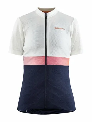 Craft Dame Jersey Core Endur Sykkel tr&#248;ye med lommer Whisper/Blaze