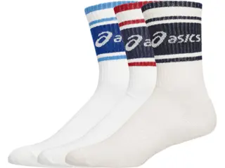 Asics Logo Crew Sock 3pk Godt pustrende og myke bomullssokker -Bi