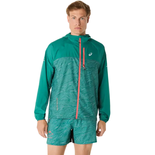 Asics M Jakke Fujitrail  Wind M Allsidig løpejakke i regn og vind - Ra 