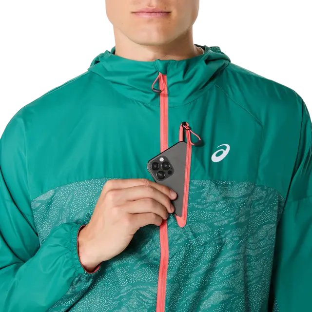 Asics M Jakke Fujitrail  Wind M Allsidig løpejakke i regn og vind - Ra 