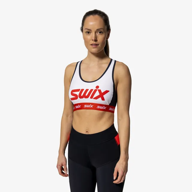 Swix Dame Sport-top Roadline XL Sports-BH Bright White/Fiery Red 