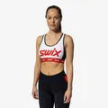 Swix Dame Sport-top Roadline L Sports-BH Bright White/Fiery Red