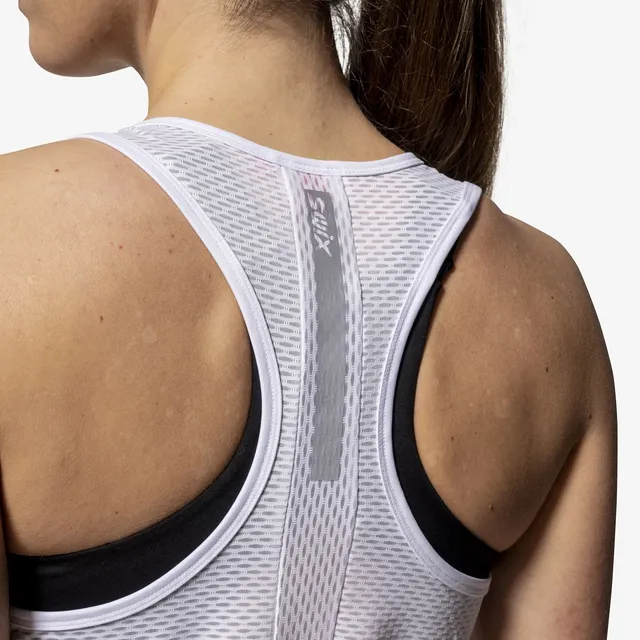 Swix Dame Singlet Roadline L Singlet til trening og rulleski White 
