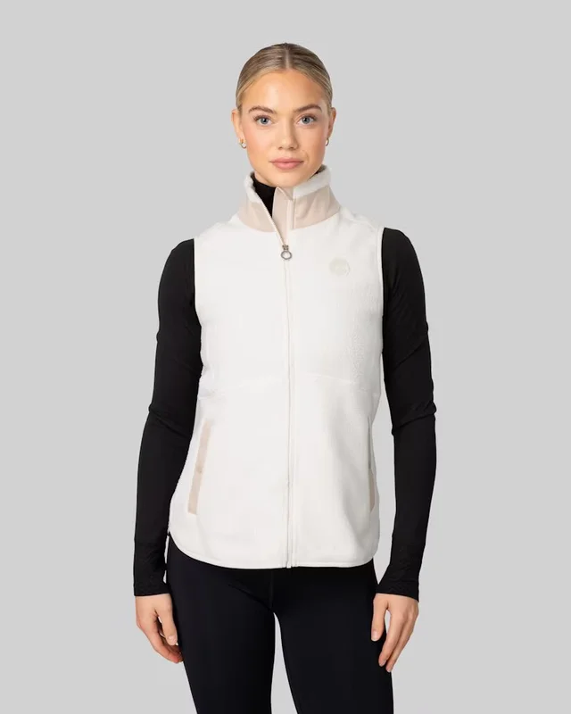 Johaug Vest Fusion Pile L Klassisk myk fleecevest - Tofu 