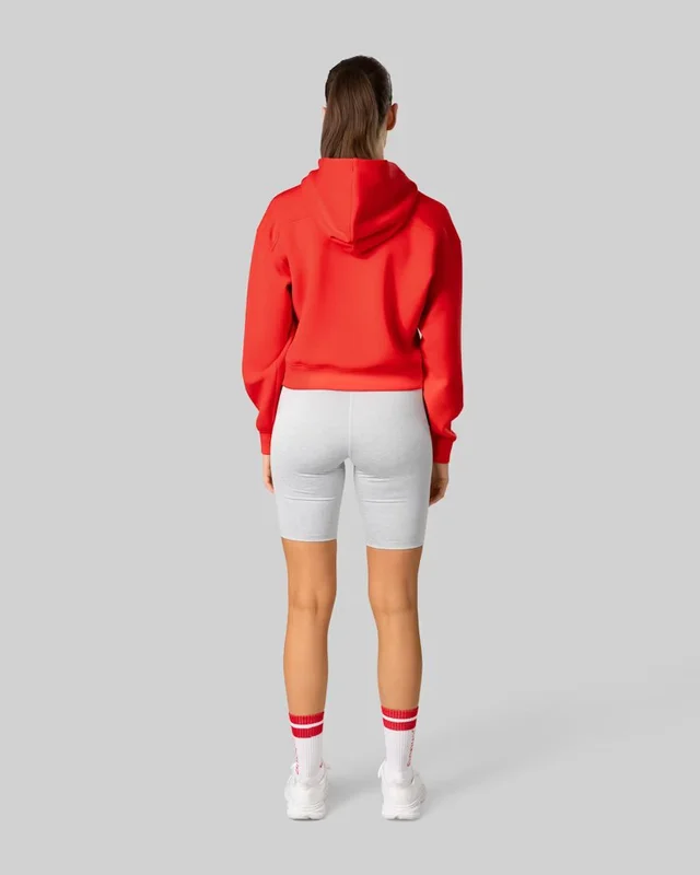 Johaug Genser ATH Smooth Hoodie XS Luksuriøs myk og elastisk - Red 
