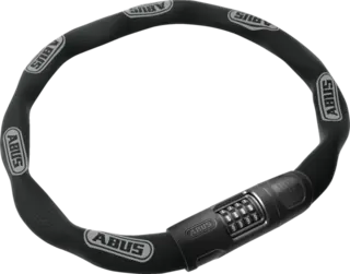 Abus Kjedel&#229;s 8808C/85 Sykkell&#229;s av kjetting med kode - Black