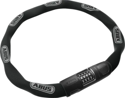 Abus Kjedelås 8808C/110 Black Sykkellås i kjetting med kodelås - Black