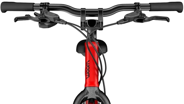 Woom 5 Explore Barnesykkel 24" Red Lett og komfortabel sykkel 125-145cm 