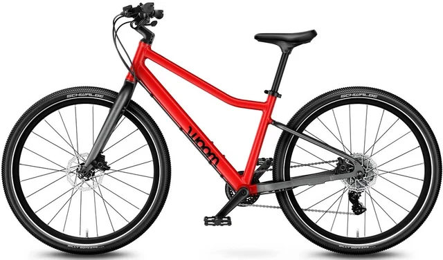 Woom 5 Explore Barnesykkel 24" Red Lett og komfortabel sykkel 125-145cm 