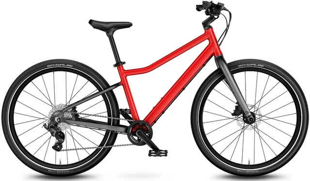 Woom 5 Explore Barnesykkel 24" Red Lett og komfortabel sykkel 125-145cm 