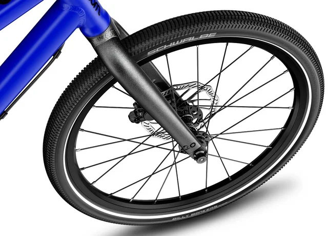 Woom 4 Explore Barnesykkel 20" Blue Optimalisert barnesykkel med skivebrems 