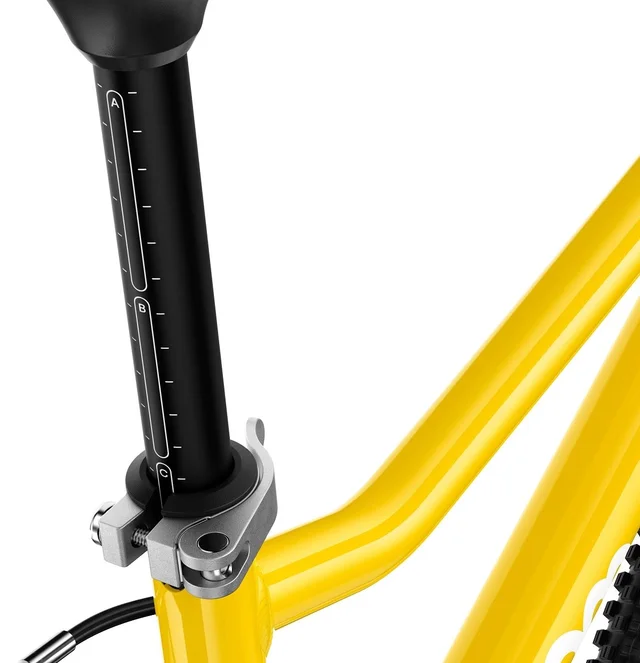 Woom 4 Go Barnesykkel 20" Yellow Optimalisert geometri for barn 115-130cm 