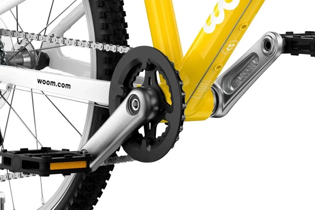 Woom 4 Go Barnesykkel 20" Yellow Optimalisert geometri for barn 115-130cm 