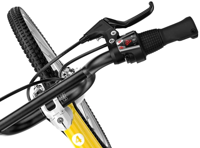 Woom 4 Go Barnesykkel 20" Yellow Optimalisert geometri for barn 115-130cm 