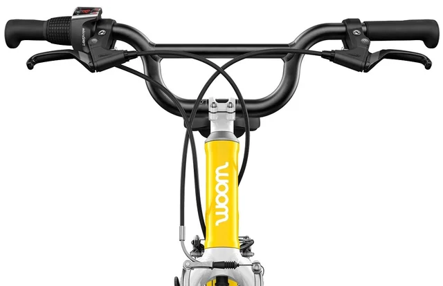 Woom 4 Go Barnesykkel 20" Yellow Optimalisert geometri for barn 115-130cm 