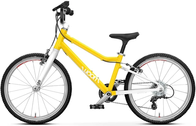 Woom 4 Go Barnesykkel 20" Yellow Optimalisert geometri for barn 115-130cm 