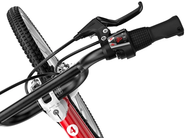 Woom 4 Go Barnesykkel 20" Red Optimalisert geometri for barn 115-130cm 