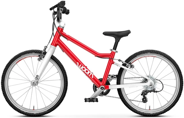 Woom 4 Go Barnesykkel 20" Red Optimalisert geometri for barn 115-130cm 