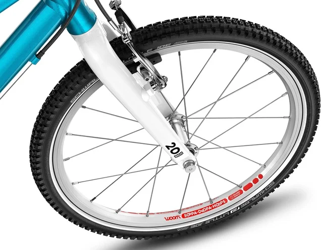 Woom 4 Go Barnesykkel 20" Metallic blue Optimalisert geometri for barn 115-130cm 