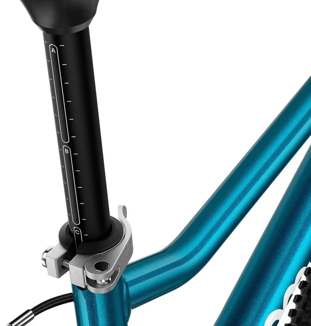 Woom 4 Go Barnesykkel 20" Metallic blue Optimalisert geometri for barn 115-130cm 