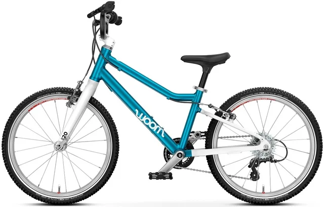 Woom 4 Go Barnesykkel 20" Metallic blue Optimalisert geometri for barn 115-130cm 