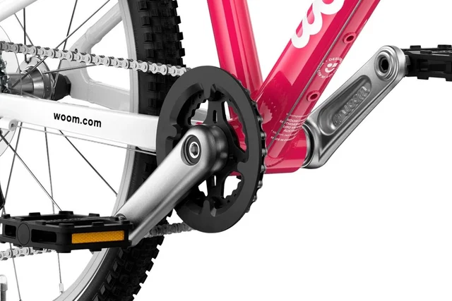 Woom 4 Go Barnesykkel 20" Hot Pink Optimalisert geometri for barn 115-130cm 