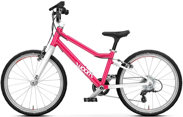 Woom 4 Go Barnesykkel 20" Hot Pink Optimalisert geometri for barn 115-130cm 