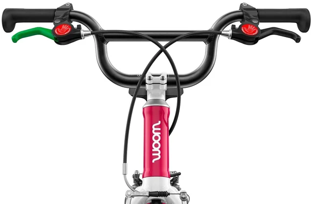 Woom 3 Go Barnesykkel 16" Hot Pink Perfekt sykkel for barn 105-120cm 