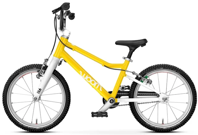 Woom 3 Go Barnesykkel 16" Yellow Perfekt sykkel for barn - 105-120cm 