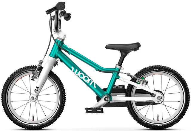 Woom 2 Go Barnesykkel 14" Metallic Pet Perfekt første sykkel til barn 95-110cm 