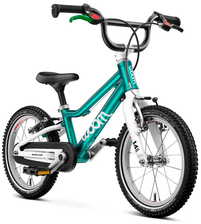 Woom 2 Go Barnesykkel 14" Metallic Pet Perfekt første sykkel til barn 95-110cm 