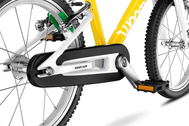 Woom 2 Go Barnesykkel 14" Yellow Perfekt første sykkel til barn 95-110cm 