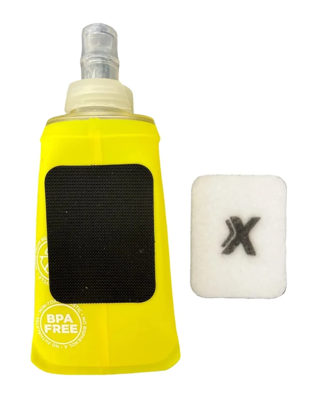 Coxa Soft Flask 150 ML m/velcro Softflask med borelås - Gul 