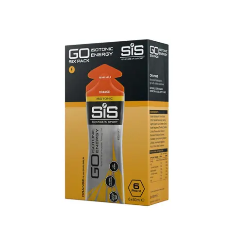 SIS Go Iso Gel 6pk Appelsin 6x60ml Isotonic gel med appelsin smak 6pk 
