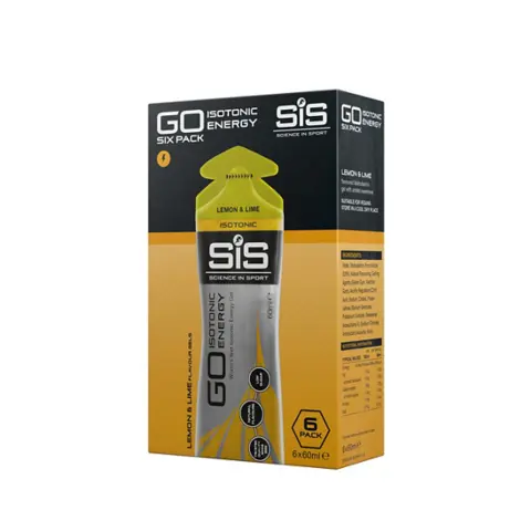 SIS Go Iso Gel 6pk Sitron/Lime 6x60ml Isotonic gel med sitron og lime 6pk 