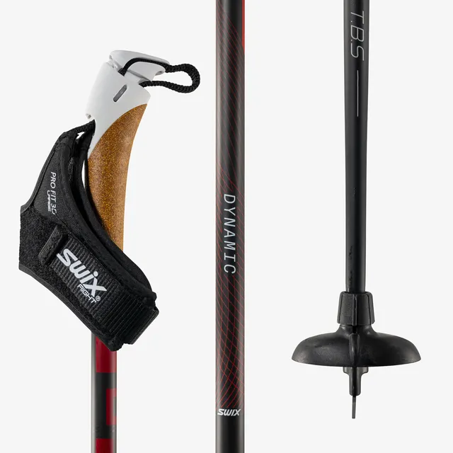 Swix Skistav Dynamic D1 167,5 cm Karbonkompositt stav til tur og trening 