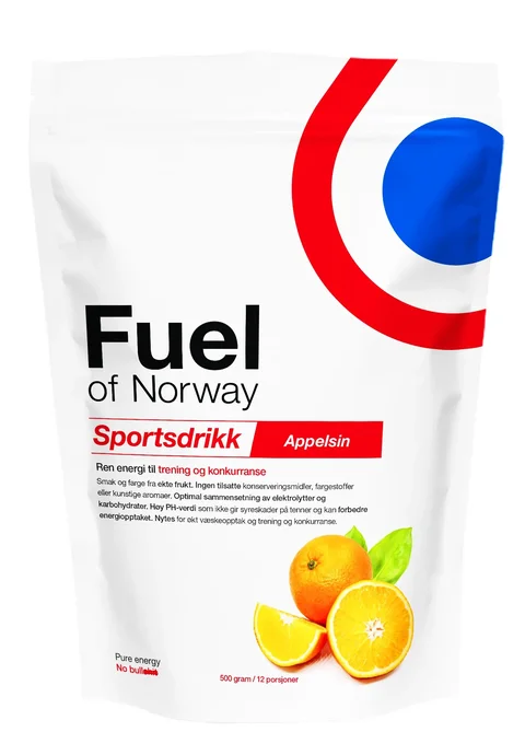 Fuel Of Norway Sportsdrikk Appelsin Naturlig og snill mot magen
