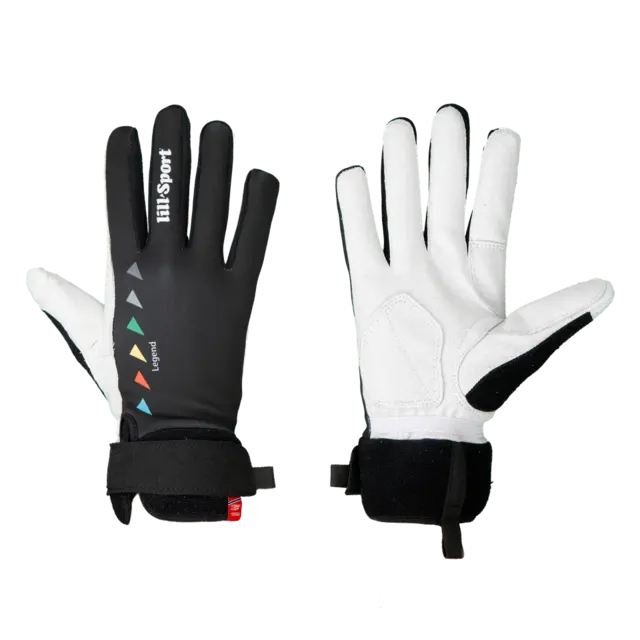 Lill-Sport Legend Sort 10 Slitesterk og varm skihanske 24-25 