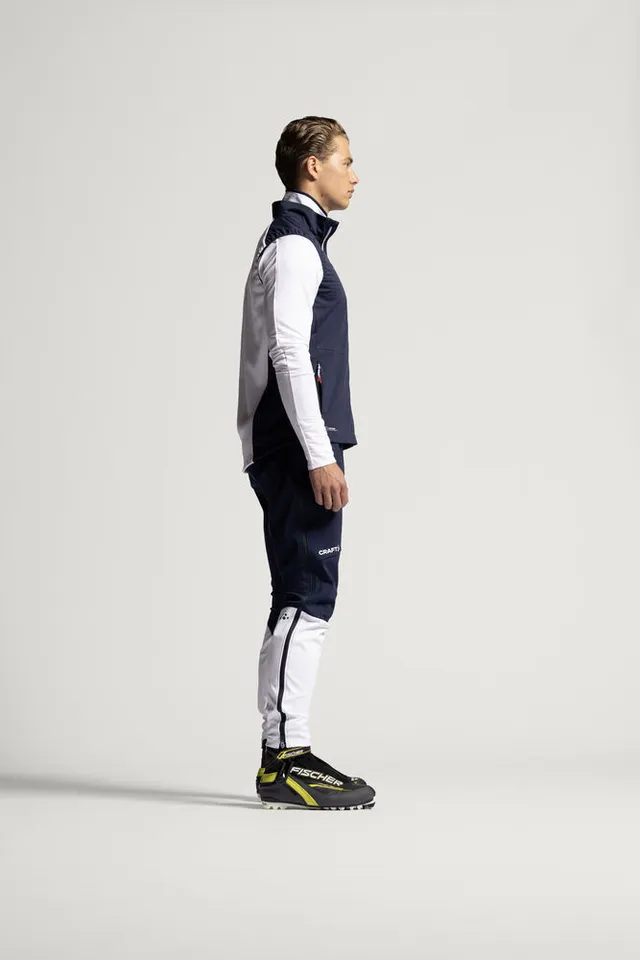 Craft M Vest Nor ADV Nordic Training S Langrennsvest for høy intensitet - Bl/Wh 