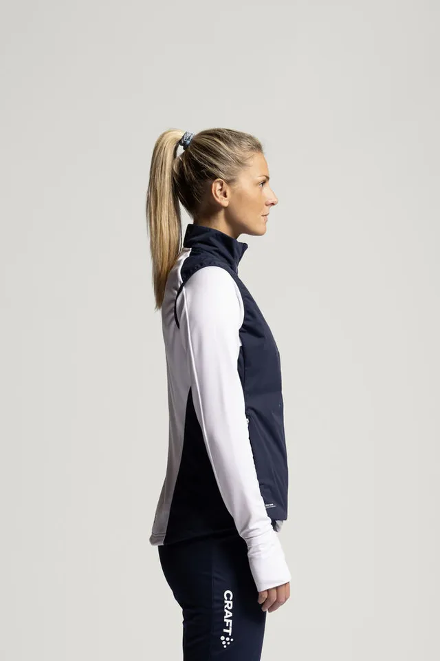 Craft W Vest Nor ADV Nordic Training M Langrennsvest for høy intensitet - Bl/Wh 