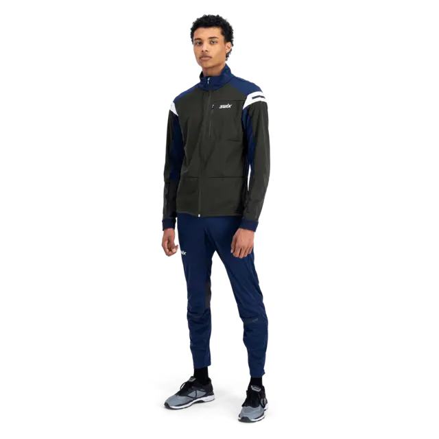 Swix Herre Jakke Nordic XC S Skijakke i softshell - Dark Olive 