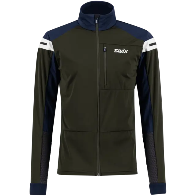 Swix Herre Jakke Nordic XC S Skijakke i softshell - Dark Olive 