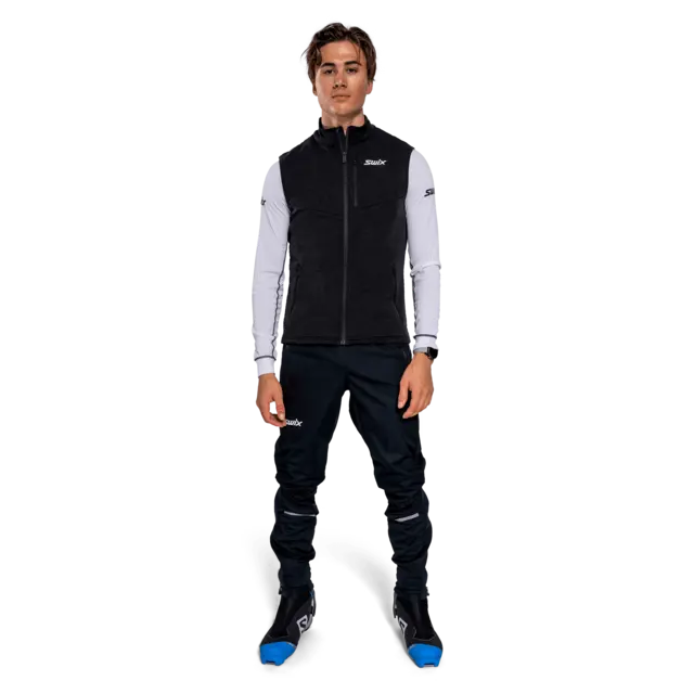 Swix Herre Dynamic Mid Vest S God og varm vest - Black 